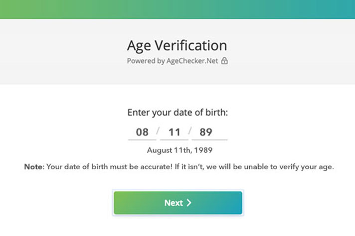 Verification Âge
